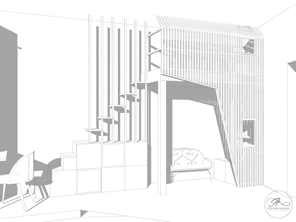 Croquis pour le conseil en décoration d'intérieur tarifs